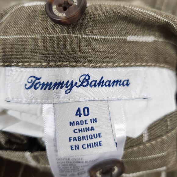 Tommy Bahama Men's 100% Linen Reversible Shorts Waist 40 - Picture 4 of 8